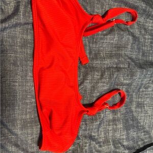Vibrant Red Bikini Top